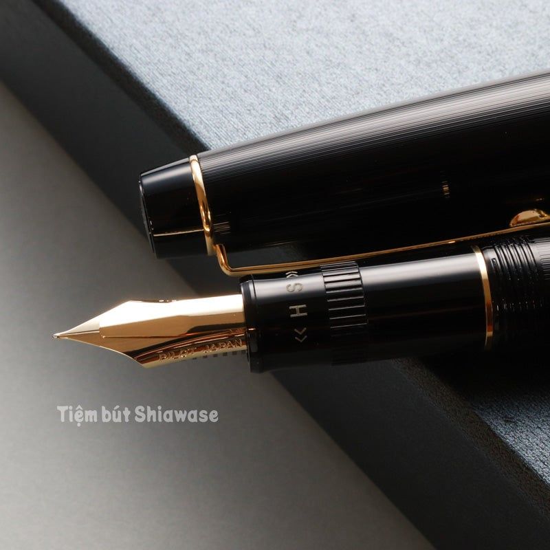  Bút Máy Pilot Justus 95 - Stripe Black - Đen Sọc Trơn 