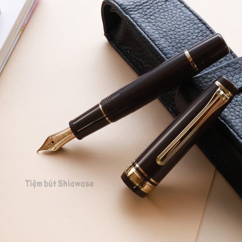  Bút Máy Sailor Professional Gear Slim Mini Morocco 14K - Puff Brown 