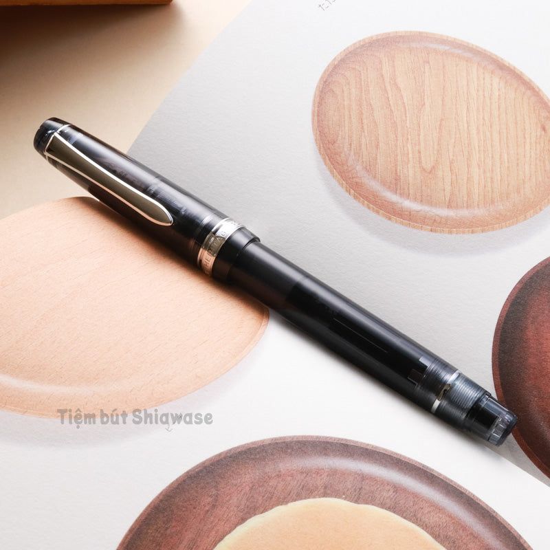  Bút Máy Pilot Custom Heritage 92 - Black Transparent - Đen Trong Suốt 