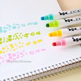  Bút Màu Nước Kuretake Zig Clean Color Dot 2 Đầu - Set 4 Màu 