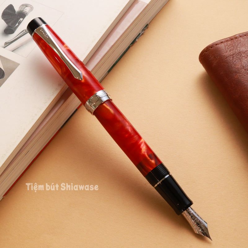  Bút Máy Pilot Custom Heritage SE - Marble Orange - Cẩm Thạch Cam 