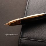  Bút Máy Pilot Capless Vanishing Point Gold Trims - Black - Đen 