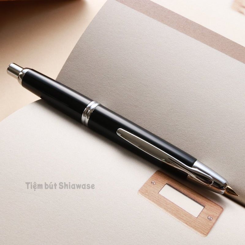  Bút Máy Pilot Capless Vanishing Point Special Alloy Nib - Black - Đen 