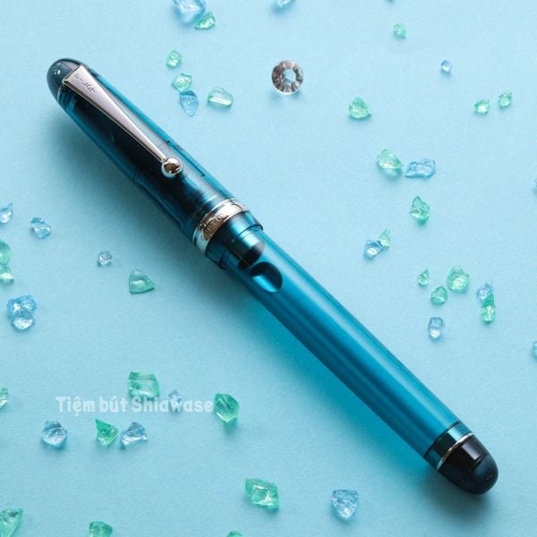  Bút Máy Pilot Custom 74 - Transparent Turquoise Green - Xanh Trong Suốt 