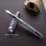  Bút Máy Platinum #3776 Century 14K Nice - Pur Rhodium - Bạch Kim Trong Suốt 