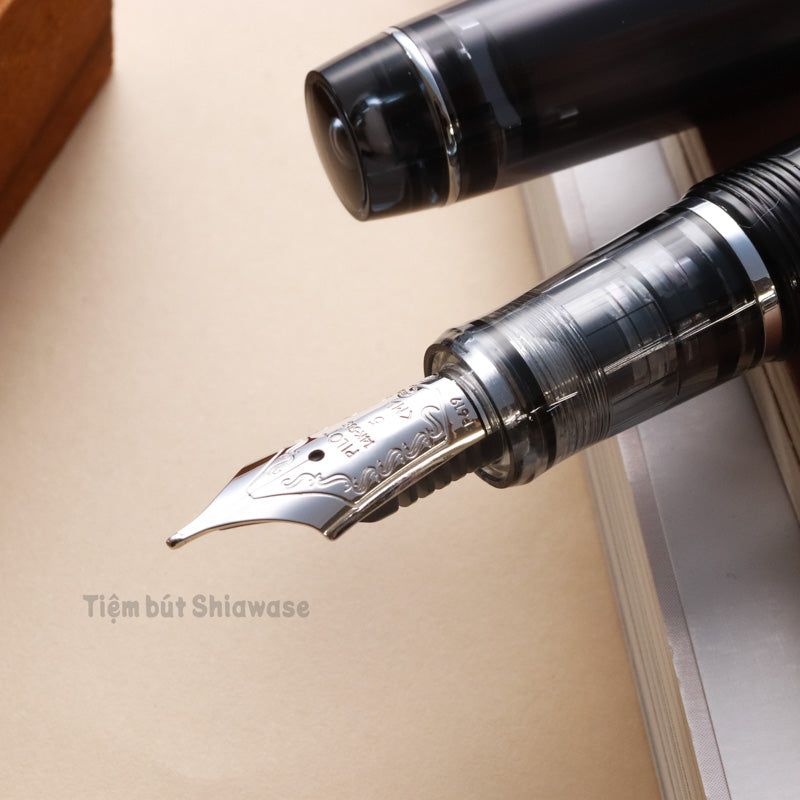  Bút Máy Pilot Custom Heritage 92 - Black Transparent - Đen Trong Suốt 