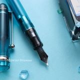  Bút Máy Pilot Custom 74 - Transparent Turquoise Green - Xanh Trong Suốt 