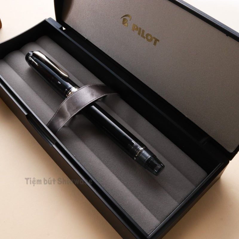  Bút Máy Pilot Custom Heritage 92 - Black Transparent - Đen Trong Suốt 