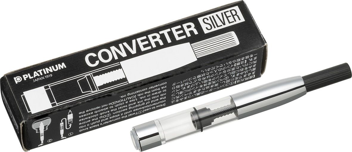  Bơm Mực Bút Máy Platinum Converter - Silver 