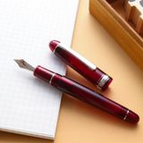  Bút Máy Platinum #3776 Century Slip & Seal 14K Bản Rhodium - Bourgogne - Đỏ Tía 