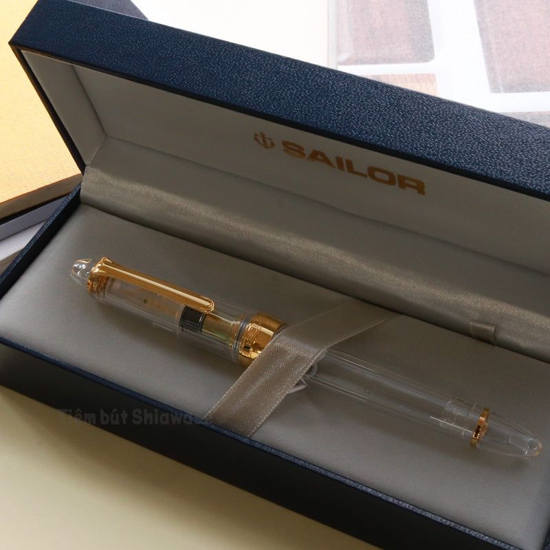  Bút Máy Sailor 1911 Profit Large 21K Bản Hiếm - Transparent - Trong Suốt 