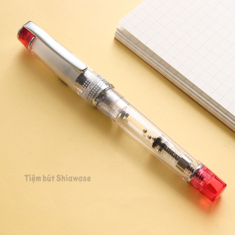  Bút Máy Pilot Prera Iro-Ai - Transparent Red - Trong Suốt Ánh Đỏ 