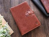  Bao Da Đựng Sổ & Bút Wancher Compact Leather Notebook Cover A5 - Cognac Brown 