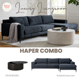  COMBO sofa góc HAPER - Combo phòng khách Rubies House 