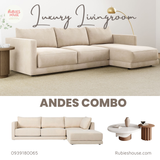  COMBO sofa góc ANDES  - Combo phòng khách Rubies House 