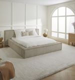  Giường ngủ bọc nệm cao cấp Lennon Bed phong cách Bắc Âu Rubies House 