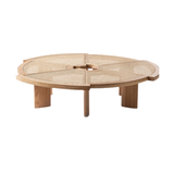  Bàn trà, bàn sofa Wheel gỗ phối mây Rubies House 