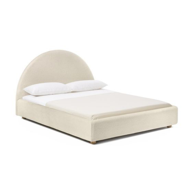 Giường ngủ bộc nệm Emily Bed phong cách Bắc Âu Rubies House