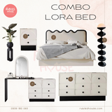  COMBO LORA BED- Combo phòng ngủ Bắc Âu Rubies House 