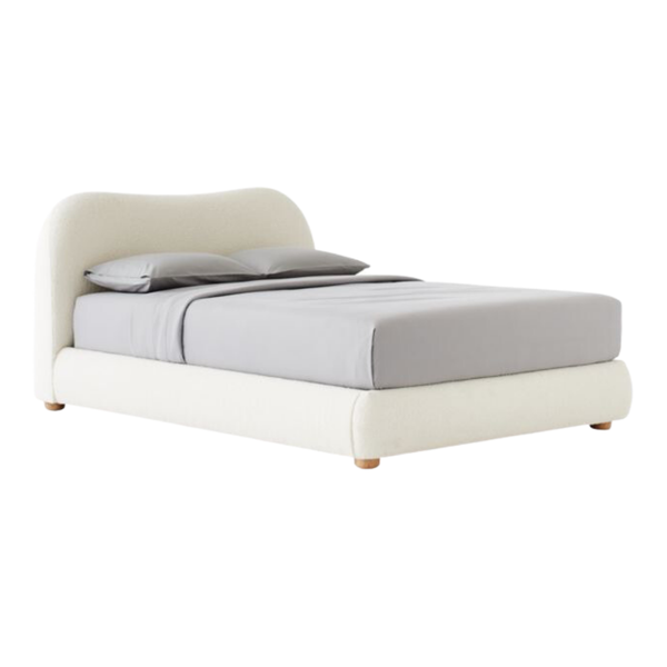 Giường ngủ bọc nệm Diana phong cách Bắc Âu Rubies House