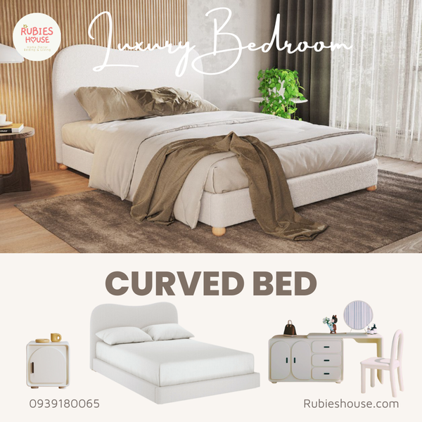 Ảnh: COMBO CURVED BED- Combo phòng ngủ Bắc Âu Rubies House