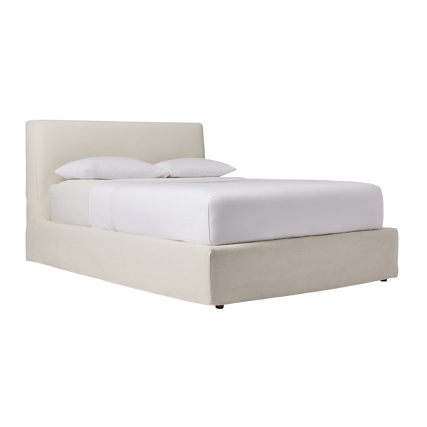 Giường ngủ bọc nệm Haven Bed phong cách Bắc Âu Rubies House
