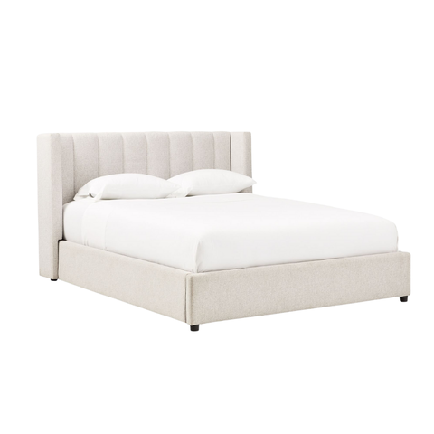 Giường ngủ bọc nệm Liene Bed phong cách Bắc Âu Rubies House