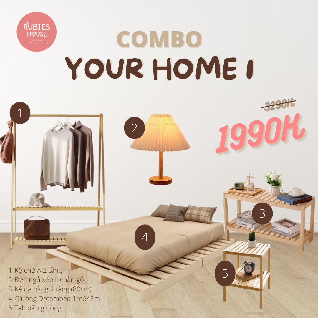  Combo Phòng ngủ Rubies House - Your Home 1 