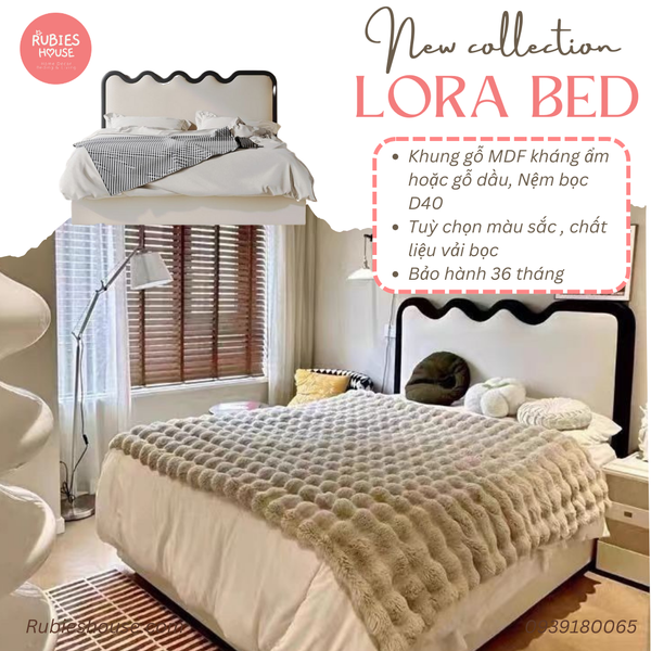  COMBO LORA BED- Combo phòng ngủ Bắc Âu Rubies House 