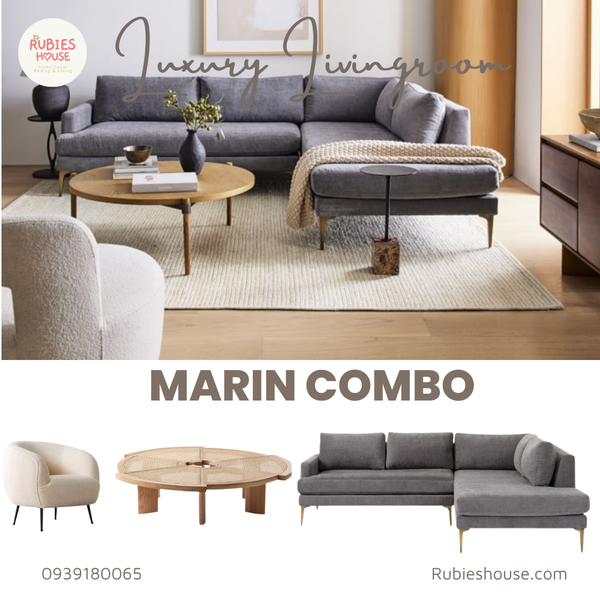 Ảnh: COMBO sofa góc MARIN khách Rubies House