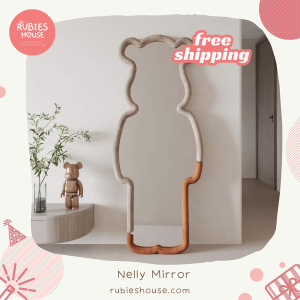 Gương Soi Bear Mirror Gương Lượn Bộc Nỉ Rubies House