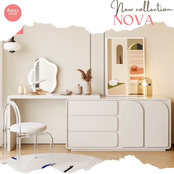 Bàn trang điểm cao cấp Nova Bắc Âu Rubies House