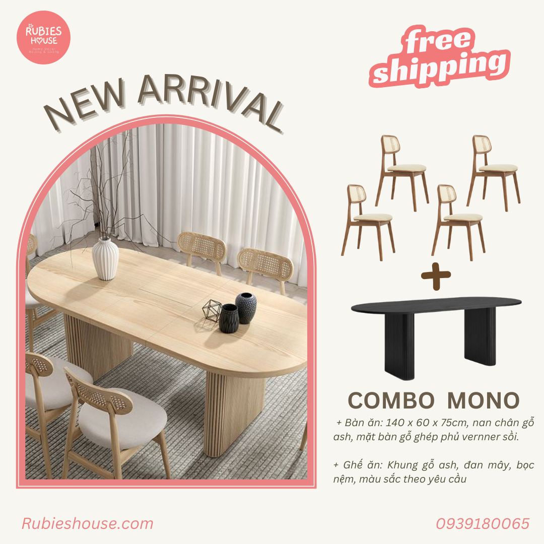  COMBO MONO - Combo phòng ăn Rubies House 