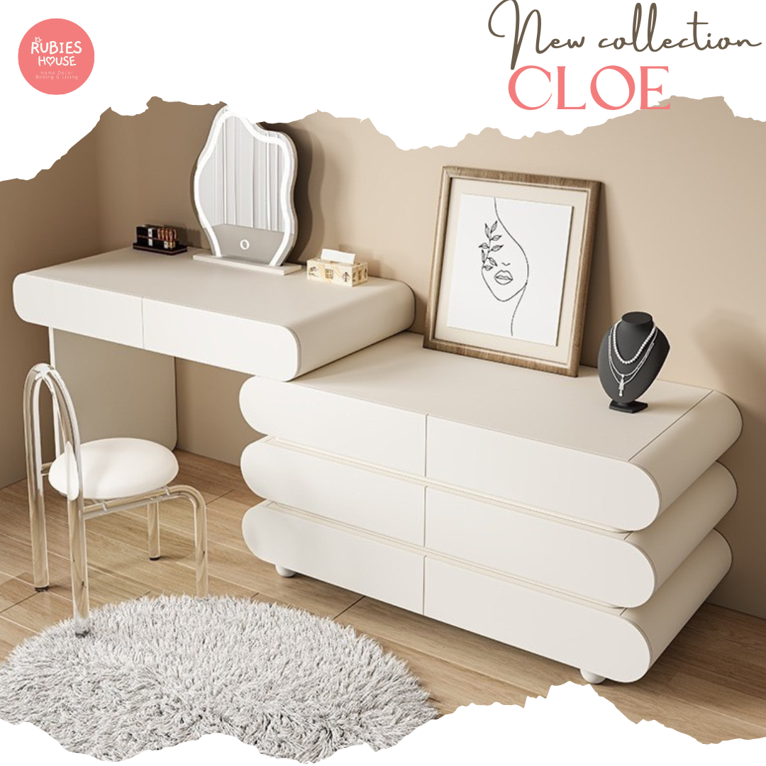  Bàn trang điểm cao cấp Cloe Bắc Âu Rubies House 