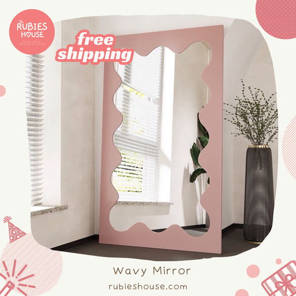 Gương Soi Wavy Mirror Gương lượn viền vuông Rubies House
