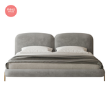  Giường ngủ bọc nệm cao cấp LUNA Bed phong cách Bắc Âu Rubies House 