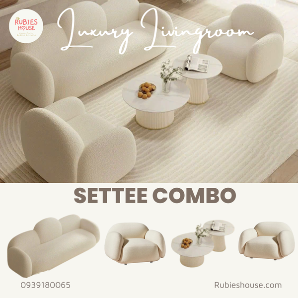  COMBO SETTEE - Combo phòng khách Rubies House 