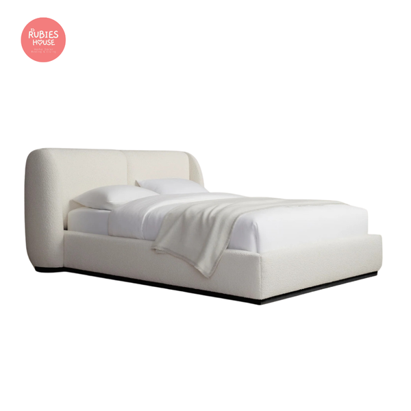  Giường ngủ bọc nệm cao cấp Ives Bed phong cách Bắc Âu Rubies House 