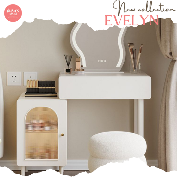 Ảnh Bàn trang điểm cao cấp Evelyn Bắc Âu Rubies House