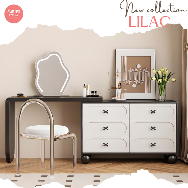 Ảnh Bàn trang điểm cao cấp Lilac  Bắc Âu Rubies House