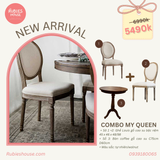  COMBO MY QUEEN- Bộ Bàn Ghế Cafe Rubies House 
