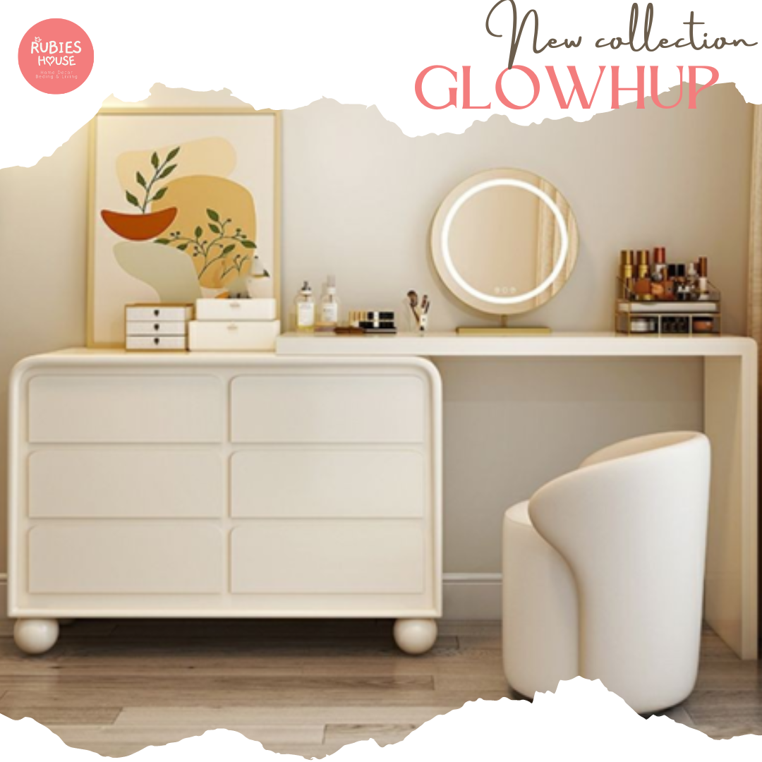  Bàn trang điểm cao cấp GlowHup Bắc Âu Rubies House 