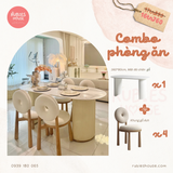  COMBO OVAL - Combo phòng ăn Rubies House 