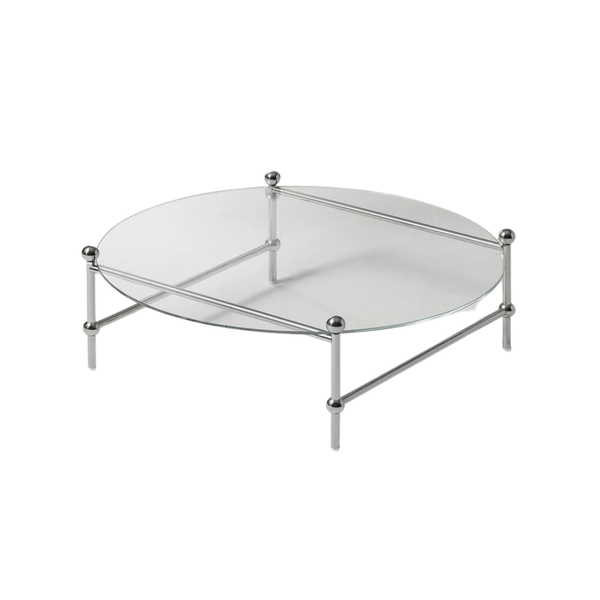 Bàn trà, bàn sofa Transparency mặt kính chân inox Rubies House