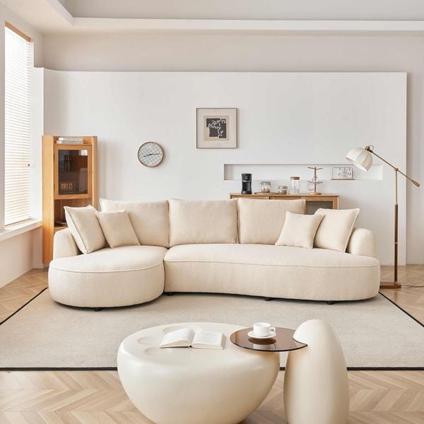 Hình Sofa góc L phòng khách Pala Bắc Âu Rubies House