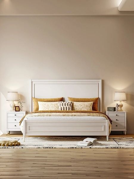 Ảnh: COMBO FLORIDA BED- Combo phòng ngủ giường gỗ Bắc Âu Rubies House