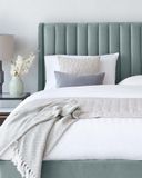  Giường ngủ bọc nệm cao cấp Amalfi Bed phong cách Bắc Âu Rubies House 