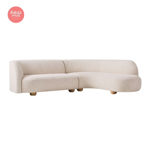 Hình Sofa góc L phòng khách L-Shape Bắc Âu Rubies House
