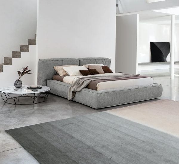  Giường ngủ bọc nệm cao cấp Lennon Bed phong cách Bắc Âu Rubies House 