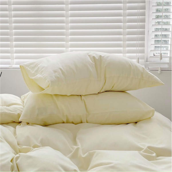 Bộ Chăn ga cotton Tici notag- Be phối Xanh lam